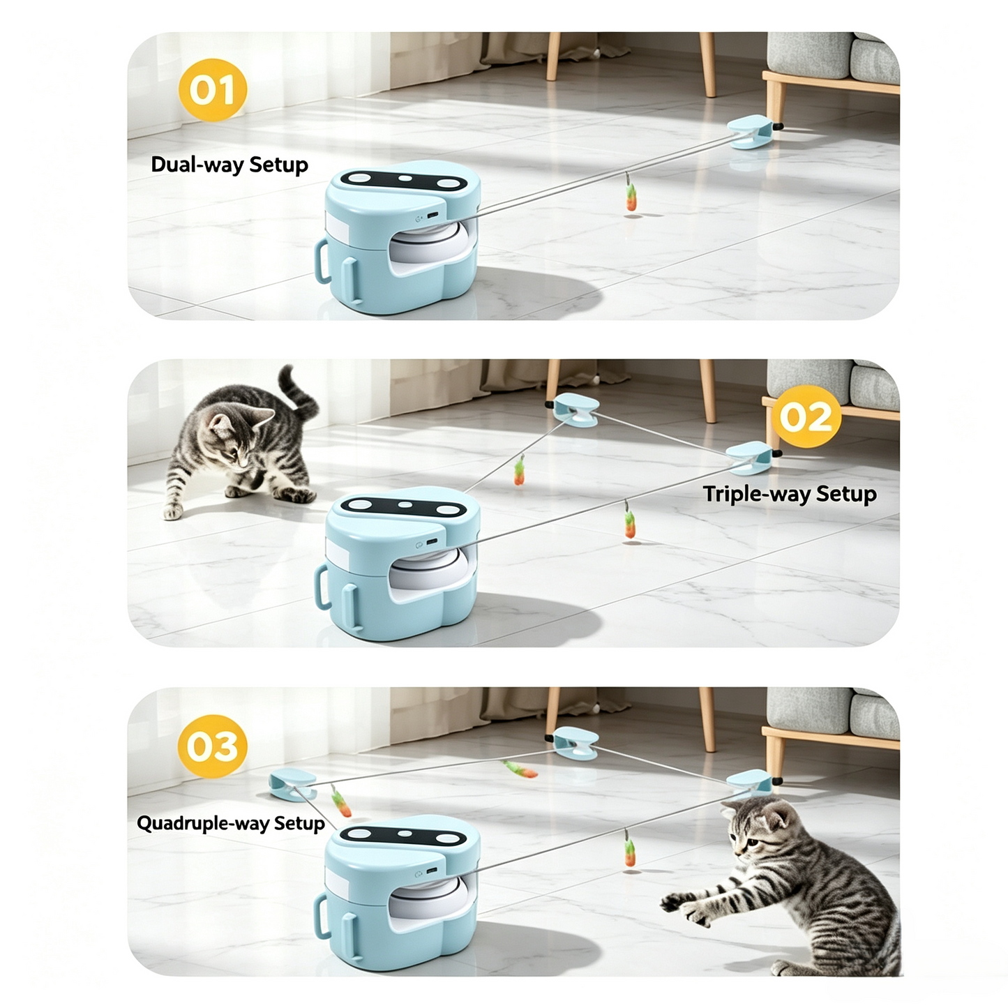 Remote‑Control Automatic Interactive Pet Chasing Toy